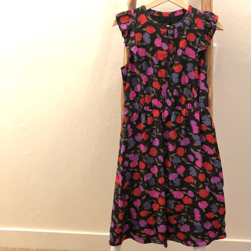 J.crew lightweight silk floral dress